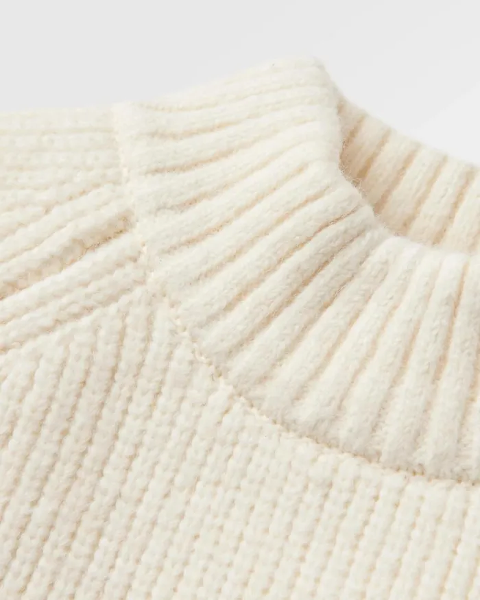 Passenger Tops Cozy Cable Recycled Knitted Jumper Off White Off White 8211 Women