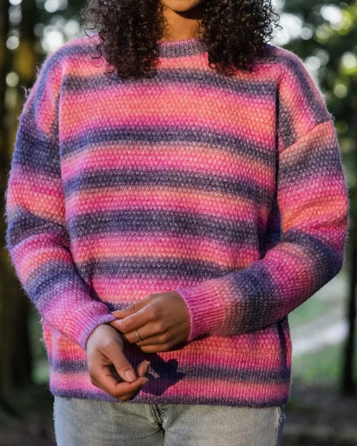 Passenger Tops Fika Recycled Knitted Jumper Crushed Berry Dip Crushed Berry Dip 8211 Women