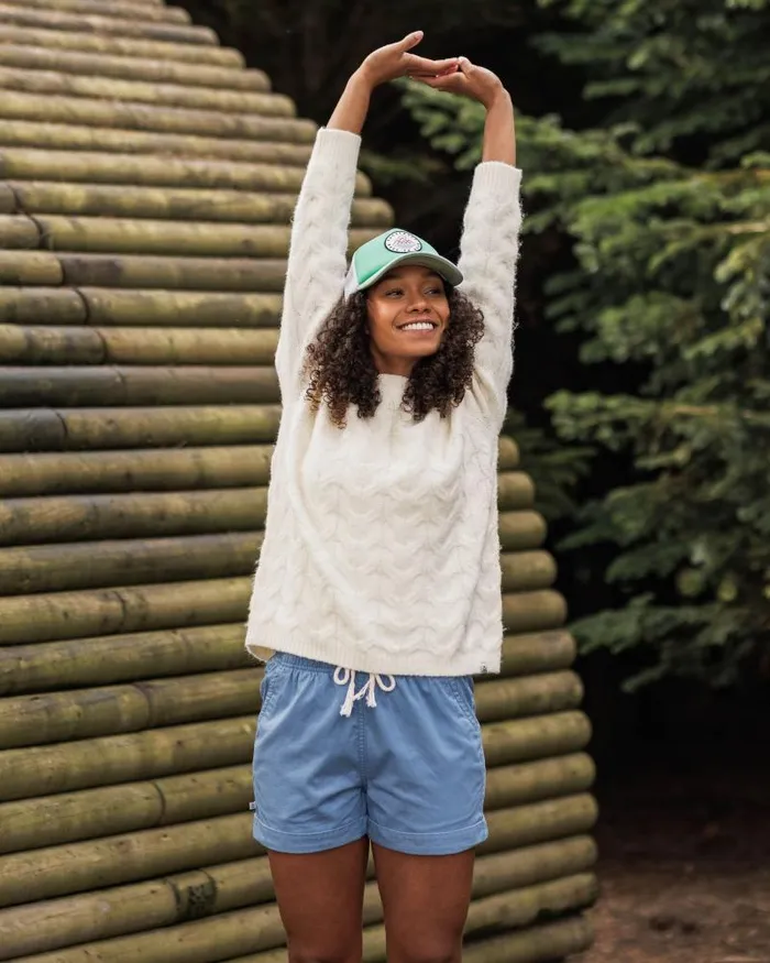Passenger Tops Harvest Recycled Knitted Jumper Marshmallow Marshmallow 8211 Women
