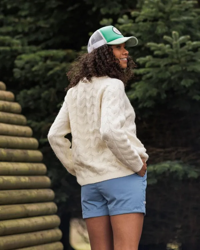 Passenger Tops Harvest Recycled Knitted Jumper Marshmallow Marshmallow 8211 Women