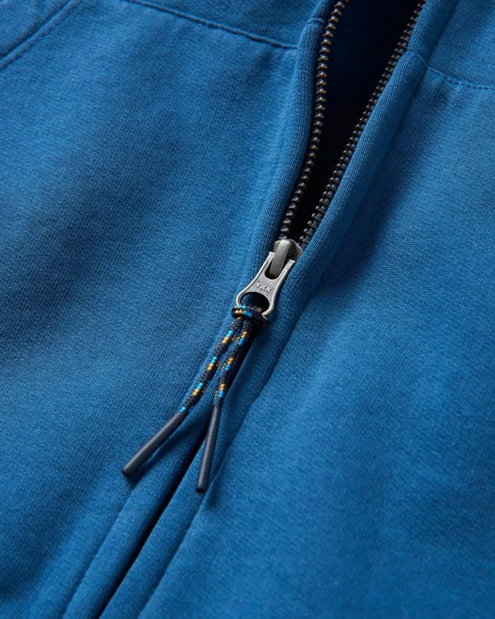 Passenger Tops Heritage Full Zip Recycled Cotton Hoodie Dark Denim Dark Denim 8211 Men