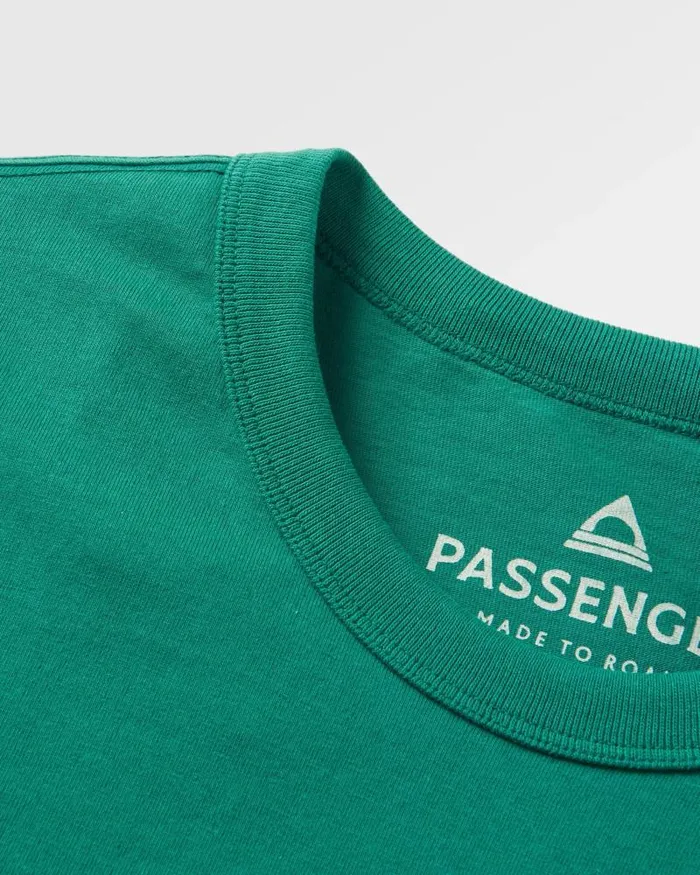 Passenger Tops Heritage Recycled Relaxed Fit LS TShirt Forest Green Forest Green 8211 Men
