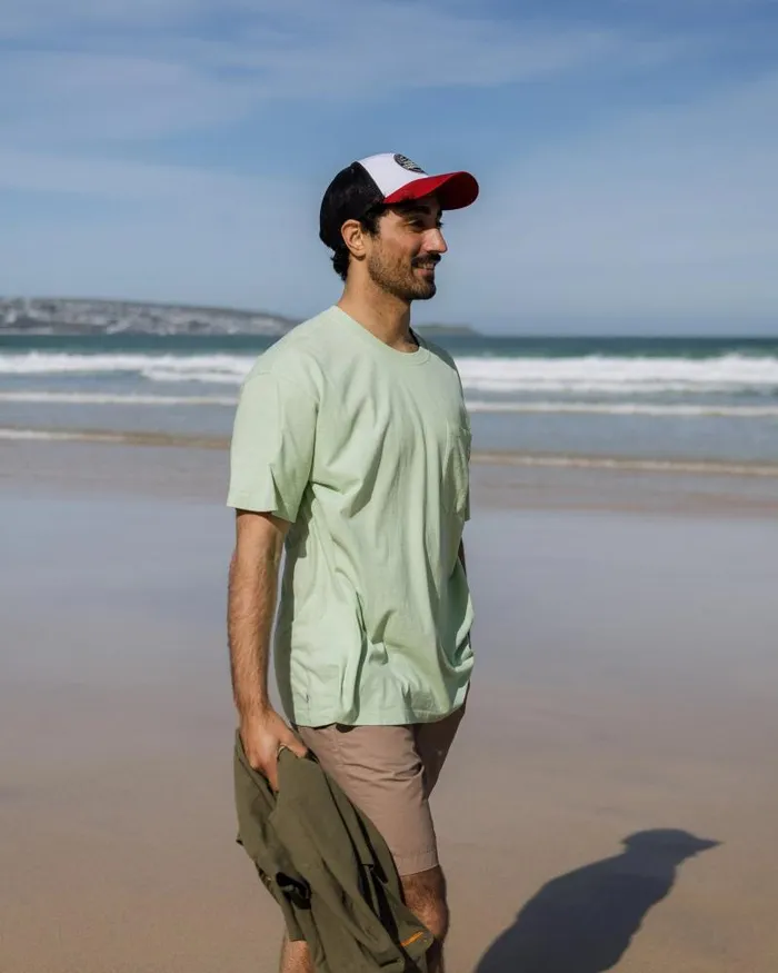 Passenger Tops Heritage Recycled Relaxed Fit TShirt Green Fig Green Fig 8211 Men