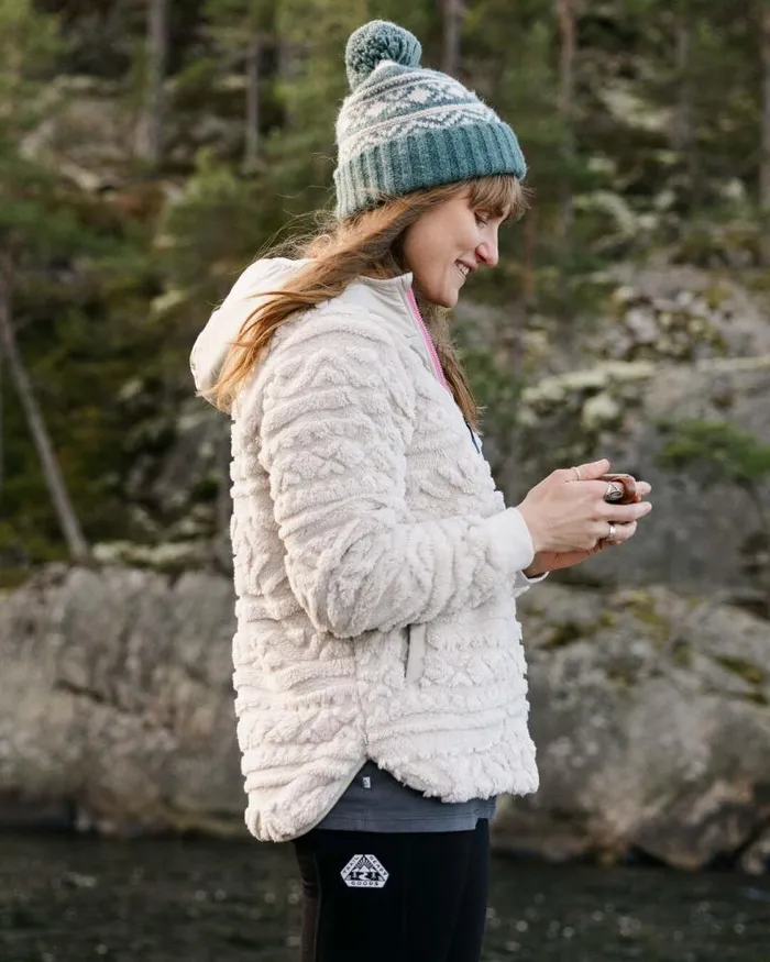 Passenger Tops Holistic Sherpa Hooded Fleece Vintage White Vintage White 8211 Women