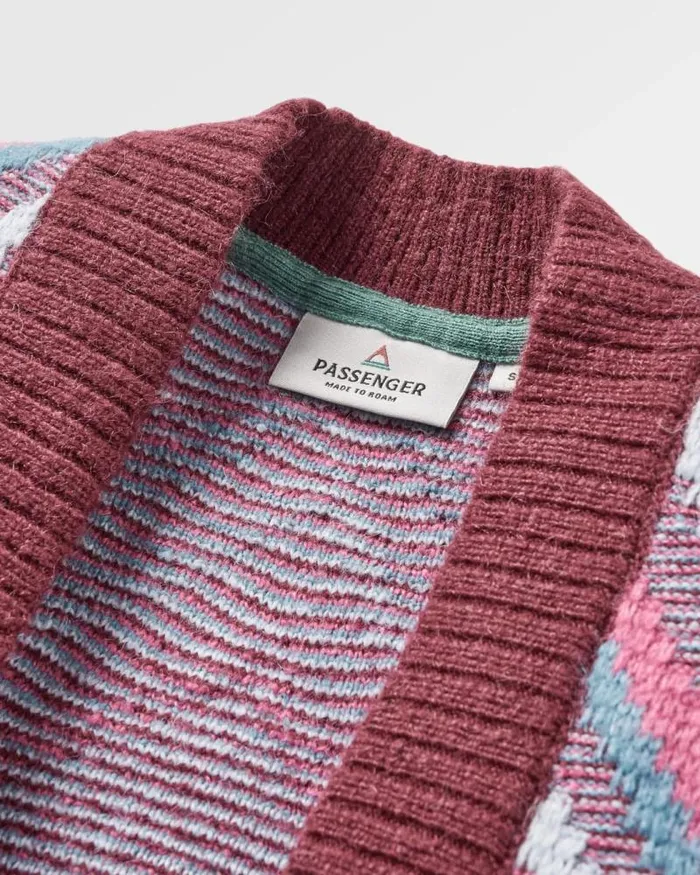 Passenger Tops Homestead Recycled Cardigan Wine Wine 8211 Women