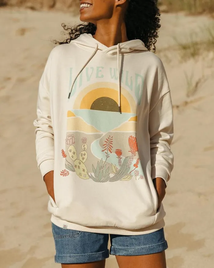 Passenger Tops Live Wild Recycled Cotton Oversized Hoodie Birch Birch 8211 Women Passenger Tops Live Wild Recycled Cotton Oversized Hoodie Birch Birch 8211 Women