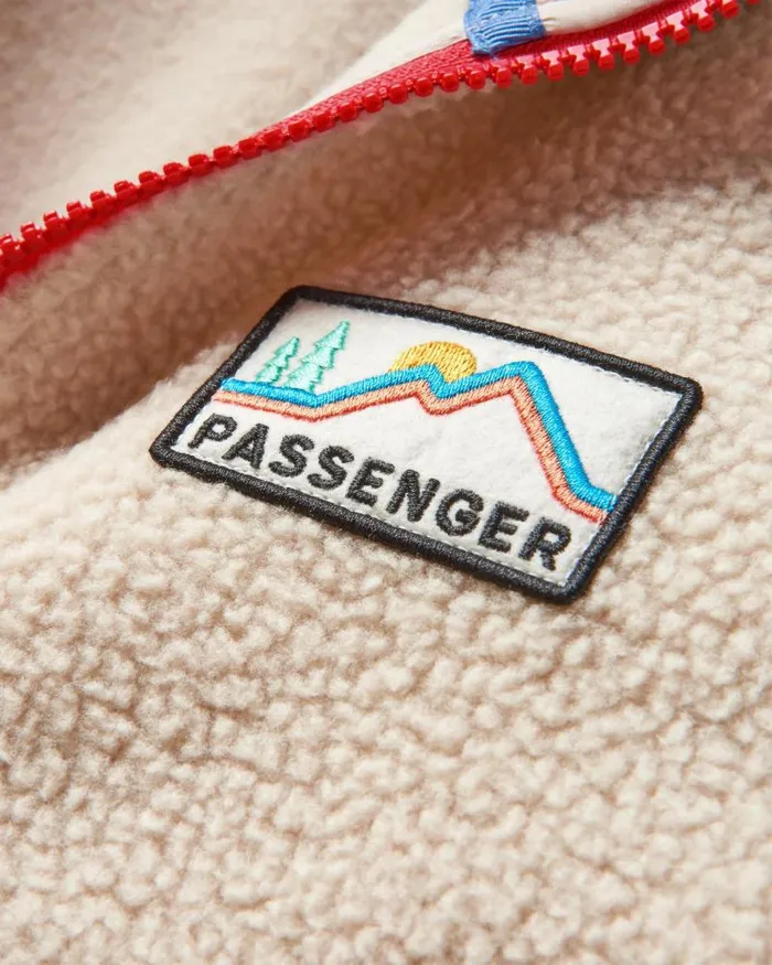 Passenger Tops Maine 20 12 Zip Recycled Sherpa Fleece Shell Pink Shell Pink 8211 Women