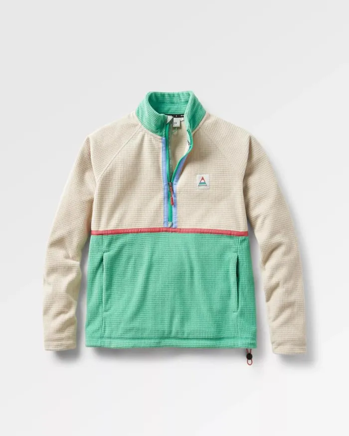 Passenger Tops Off Trail Recycled Grid Polar Fleece Pebble GreyGreen Spruce Pebble Greygreen Spruce 8211 Women