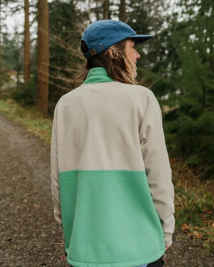Passenger Tops Off Trail Recycled Grid Polar Fleece Pebble GreyGreen Spruce Pebble Greygreen Spruce 8211 Women