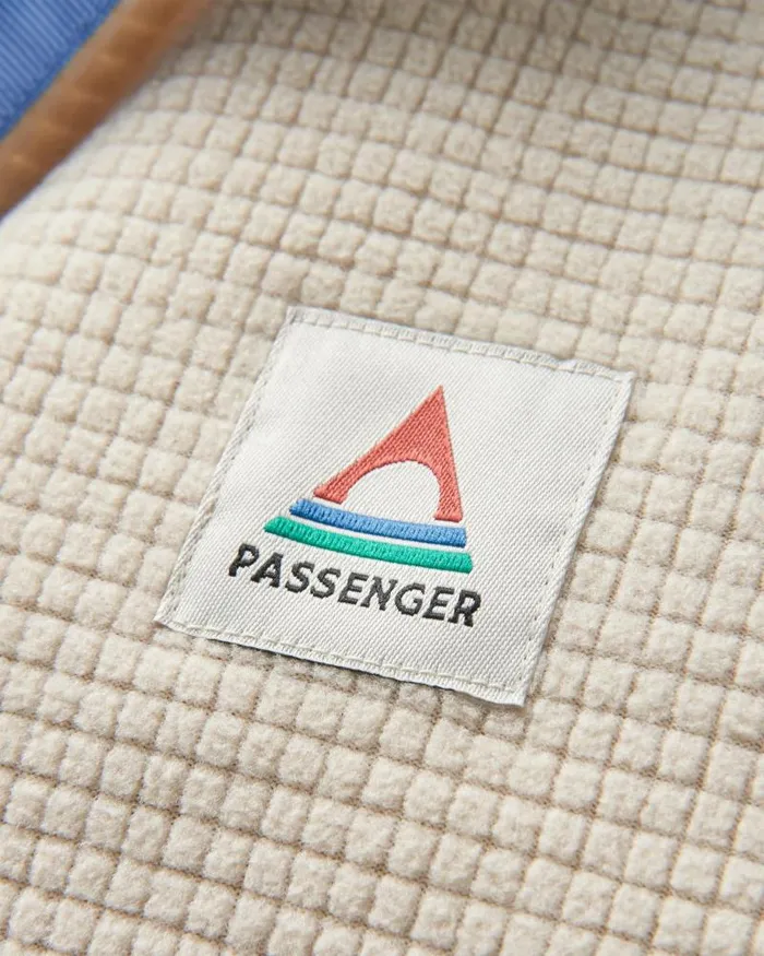 Passenger Tops Off Trail Recycled Grid Polar Fleece Pebble GreyGreen Spruce Pebble Greygreen Spruce 8211 Women