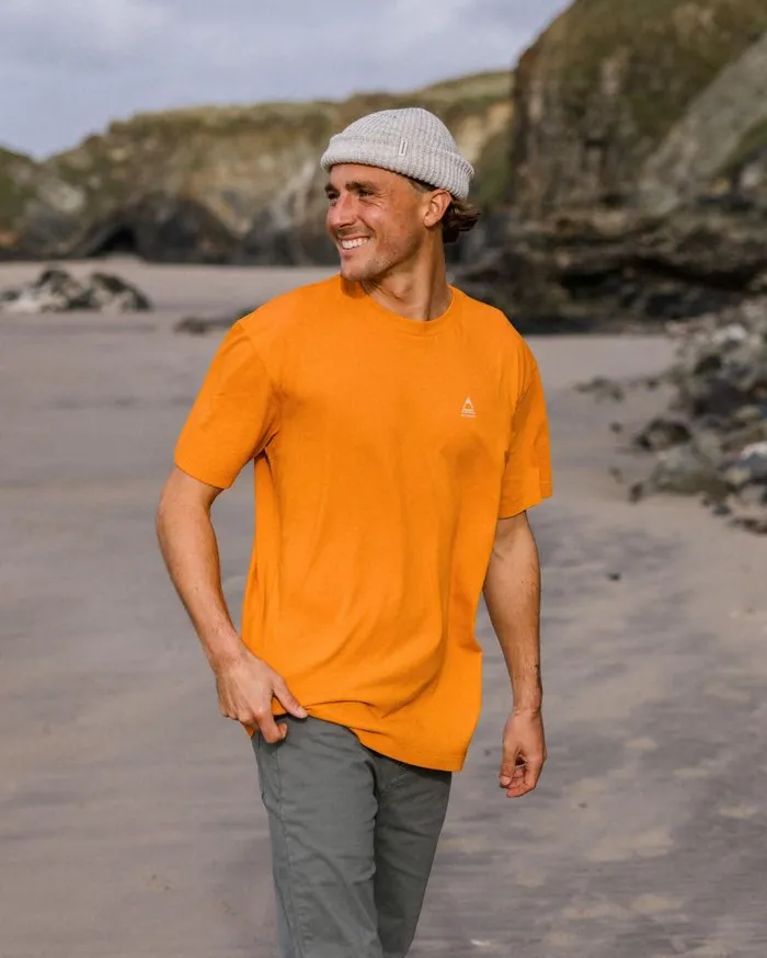 Passenger Tops Purpose Recycled Relaxed Fit TShirt Sunrise Orange Sunrise Orange 8211 Men