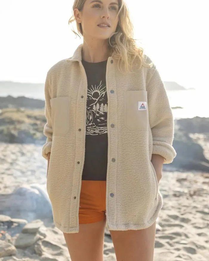 Passenger Tops Rappel Recycled Sherpa Oversized Shirt Oatmeal Oatmeal 8211 Women Passenger Tops Rappel Recycled Sherpa Oversized Shirt Oatmeal Oatmeal 8211 Women
