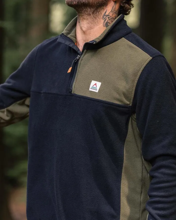 Passenger Tops Root Recycled Polar 14 Zip Fleece Black Black 8211 Men