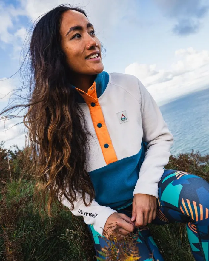 Passenger Tops Snowdrop Pullover Recycled Polartec Fleece Corsair Vintage White Corsair Vintage White 8211 Women