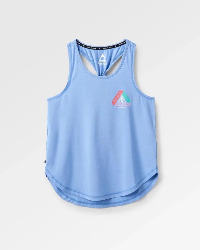 Passenger Tops Twist Recycled Marl Active Vest Cornflower Marl Cornflower Marl 8211 Women