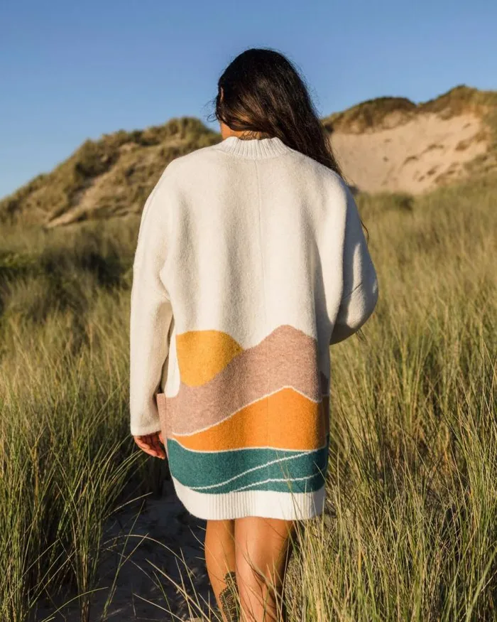 Passenger Tops Vista Recycled Knitted Cardigan Off White Off White 8211 Women