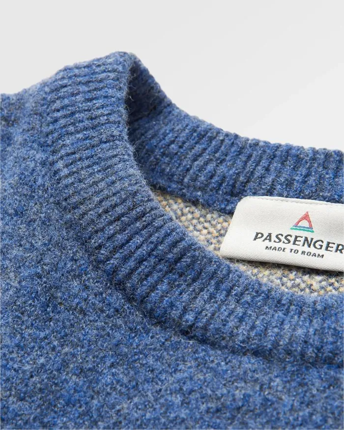 Passenger Tops Vista Recycled Knitted Jumper Dark Denim Dark Denim 8211 Women
