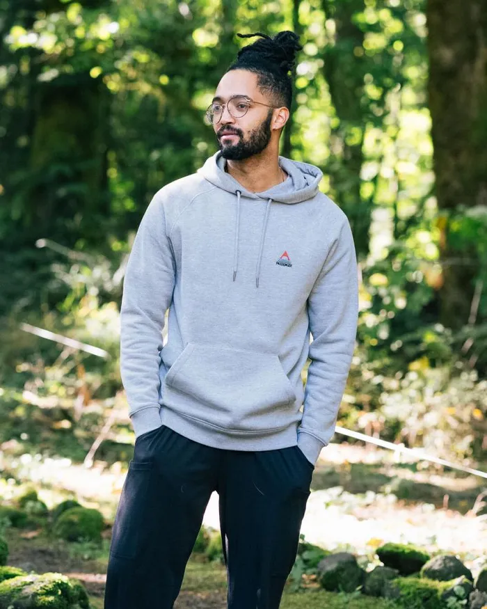 Passenger Tops Vita Hoodie Grey Marl Grey Marl 8211 Men