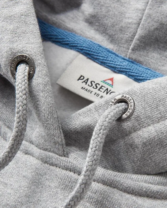 Passenger Tops Vita Hoodie Grey Marl Grey Marl 8211 Men