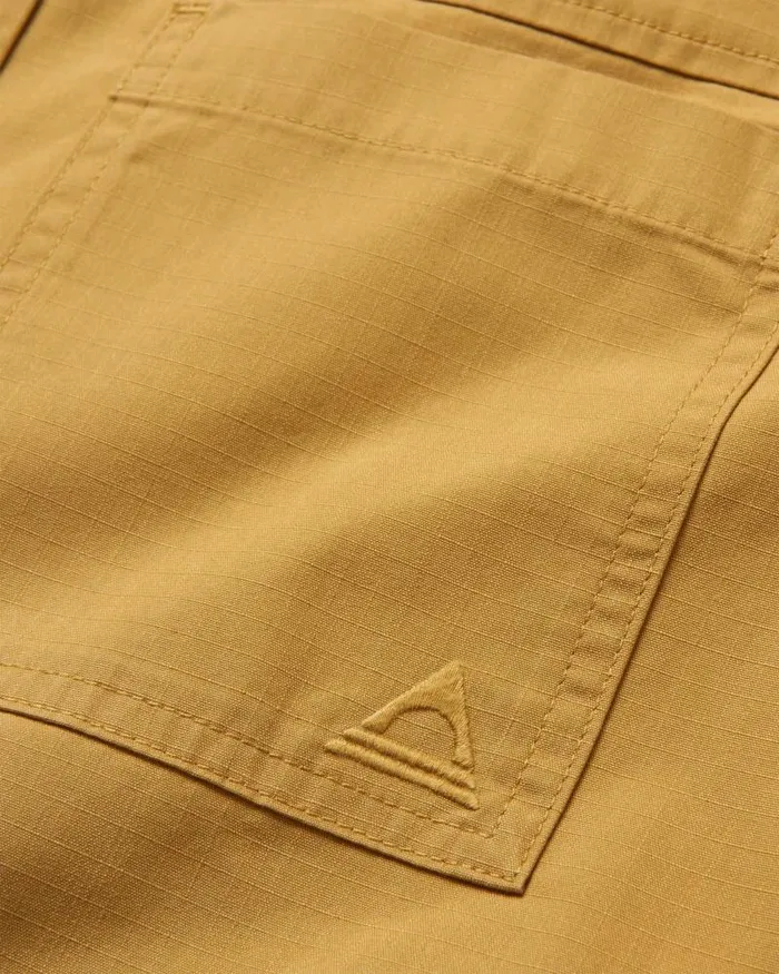 Passenger Tops Way Ripstop Short Sleeve Shirt Mustard Gold Mustard Gold 8211 Men