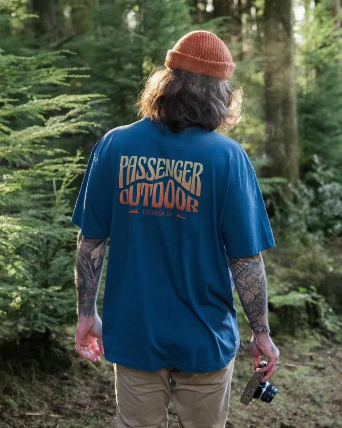 Passenger Tops Yuca Recycled Relaxed Fit TShirt Dark Denim Dark Denim 8211 Men Passenger Tops Yuca Recycled Relaxed Fit TShirt Dark Denim Dark Denim 8211 Men