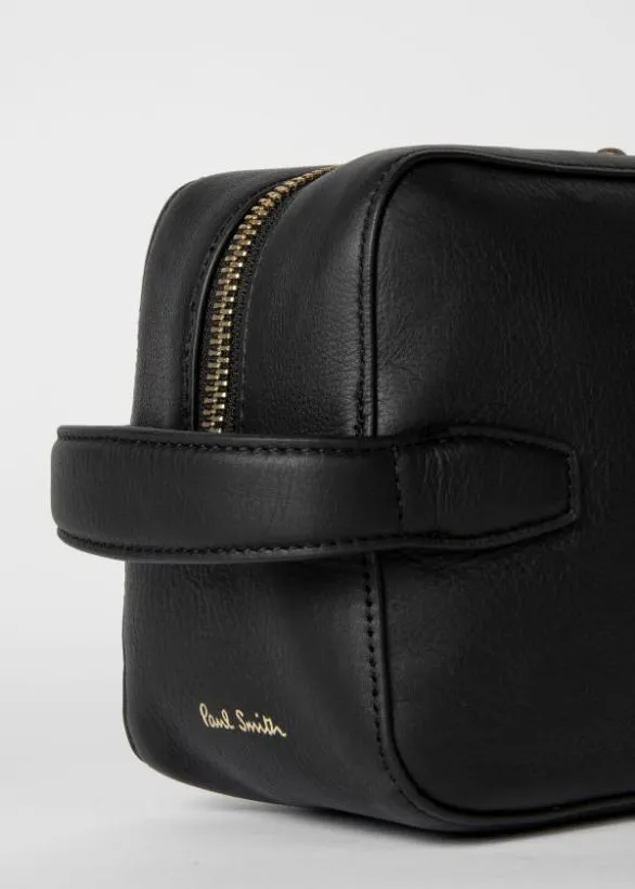 Paul Smith Bags Leather 039Signature Stripe039 Wash Bag Black 8211 Mens