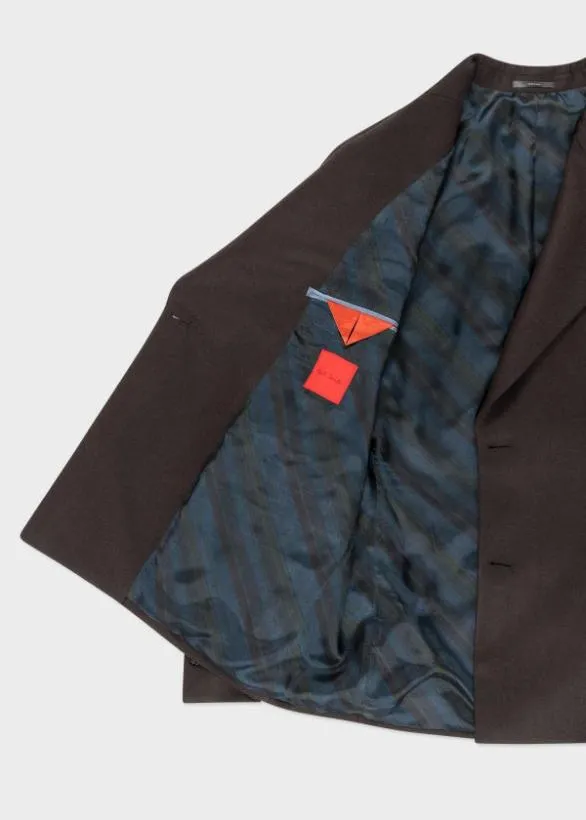 Paul Smith Blazers Brown WoolTwill Double Breasted Blazer Brown 8211 Mens