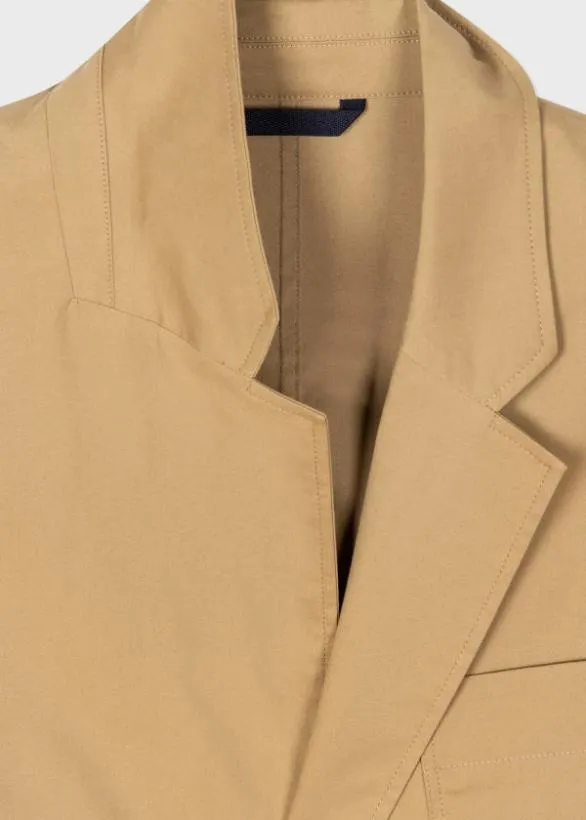 Paul Smith Blazers Tan CottonBlend Blazer Tan 8211 Mens