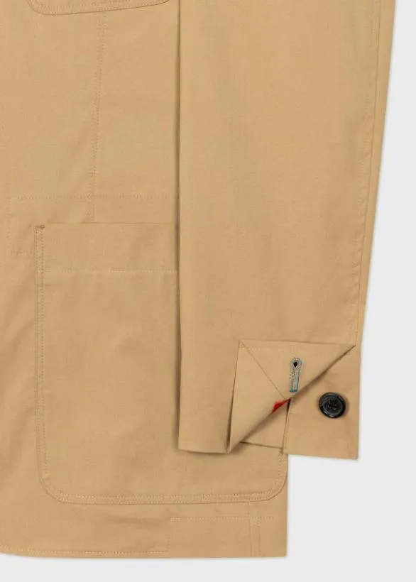Paul Smith Blazers Tan CottonBlend Blazer Tan 8211 Mens