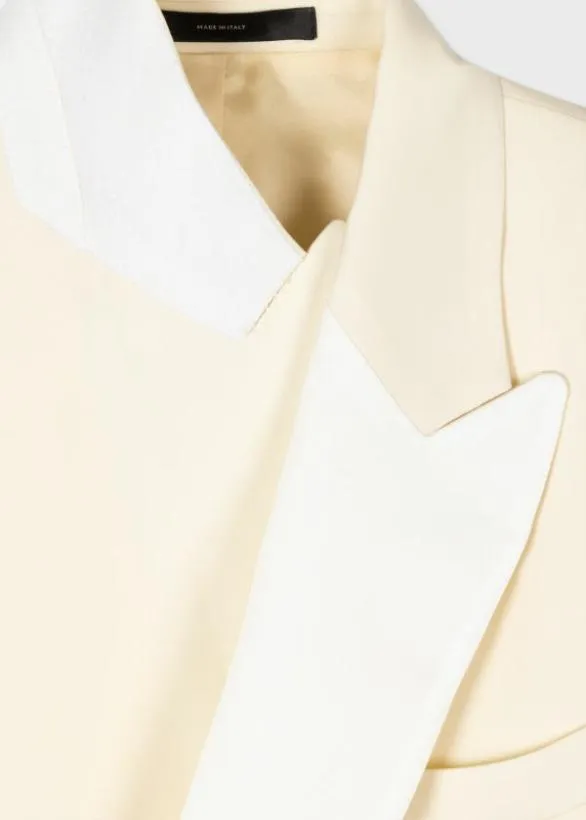 Paul Smith Blazers WoolMohair DoubleBreasted Evening Blazer Ecru 8211 Mens