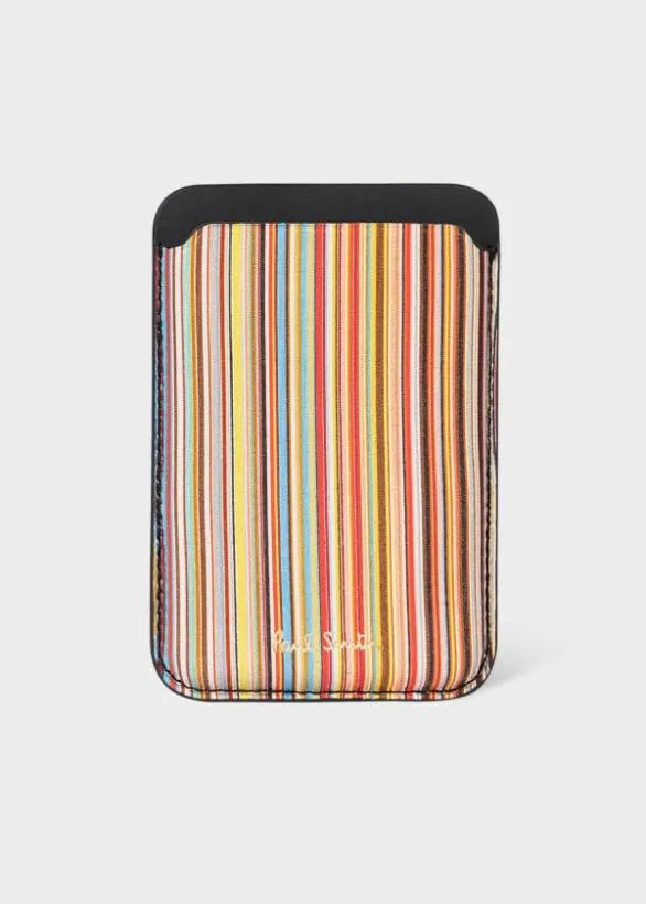 Paul Smith Cases and Covers IPhone 15 Pro MagSafe Signature Stripe Credit Card Case Signature Stripe 8211 Mens Paul Smith Cases and Covers IPhone 15 Pro MagSafe Signature Stripe Credit Card Case Signature Stripe 8211 Mens