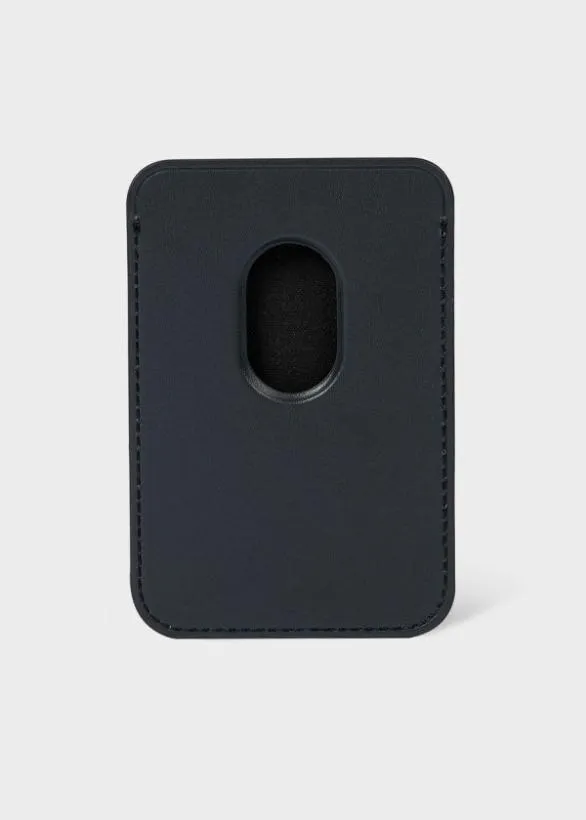 Paul Smith Cases and Covers IPhone 15 Pro MagSafe Signature Stripe Credit Card Case Signature Stripe 8211 Mens