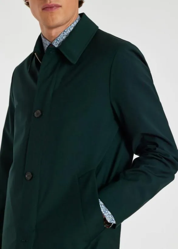 Paul Smith Coats and Jackets 039Storm System039 Wool Mac With Detachable Gilet Dark Green 8211 Mens