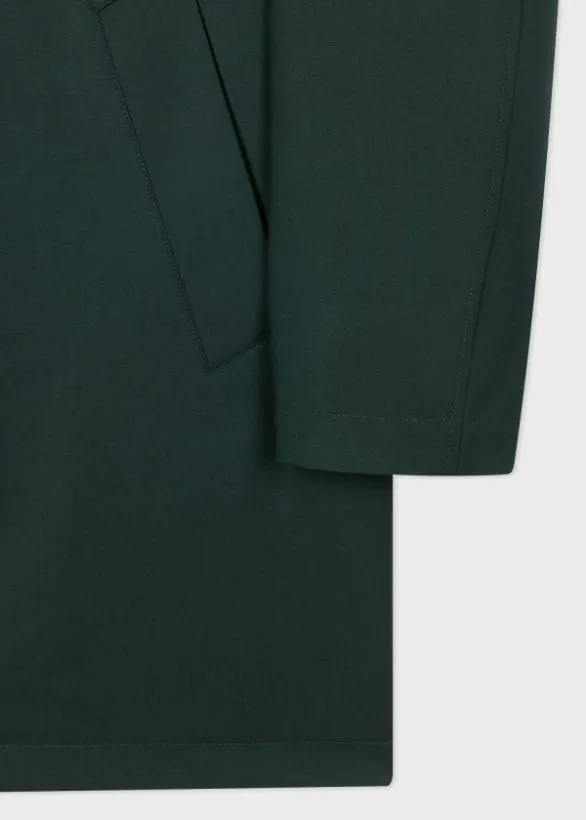 Paul Smith Coats and Jackets 039Storm System039 Wool Mac With Detachable Gilet Dark Green 8211 Mens