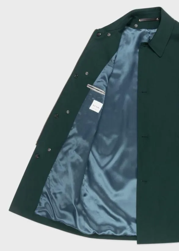 Paul Smith Coats and Jackets 039Storm System039 Wool Mac With Detachable Gilet Dark Green 8211 Mens