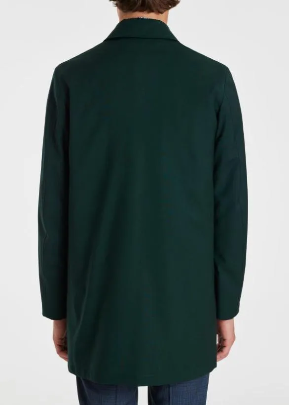 Paul Smith Coats and Jackets 039Storm System039 Wool Mac With Detachable Gilet Dark Green 8211 Mens