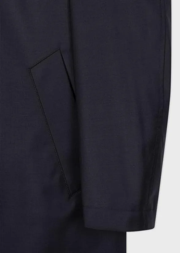 Paul Smith Coats and Jackets 039Storm System039 Wool Mac With Detachable Gilet Navy 8211 Mens