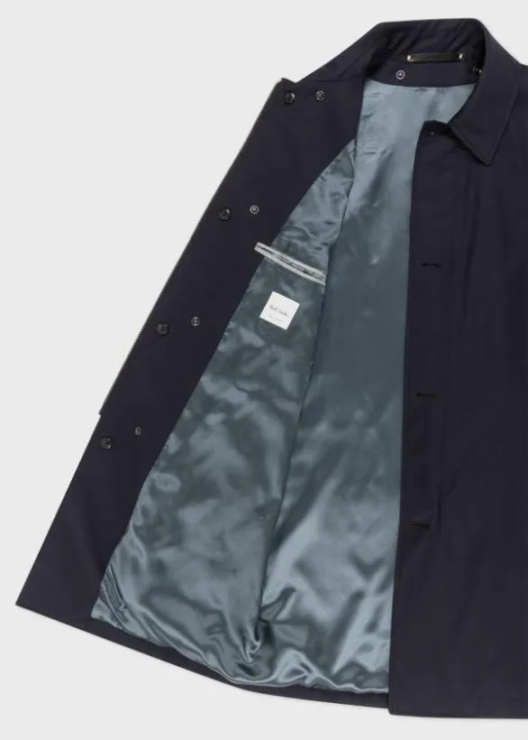 Paul Smith Coats and Jackets 039Storm System039 Wool Mac With Detachable Gilet Navy 8211 Mens