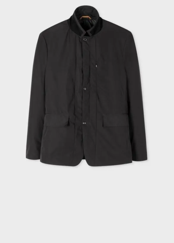 Paul Smith Coats and Jackets ThreeButton Wadded Jacket Black 8211 Mens