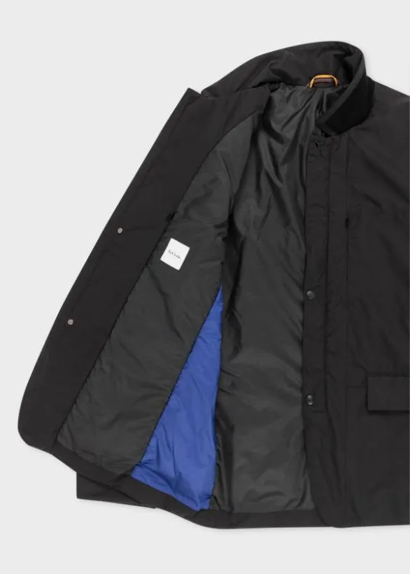 Paul Smith Coats and Jackets ThreeButton Wadded Jacket Black 8211 Mens