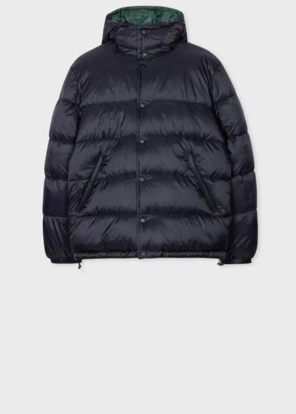 Paul Smith Coats and Jackets Wadded Jacket With Detachable Hood Navy 8211 Mens Paul Smith Coats and Jackets Wadded Jacket With Detachable Hood Navy 8211 Mens