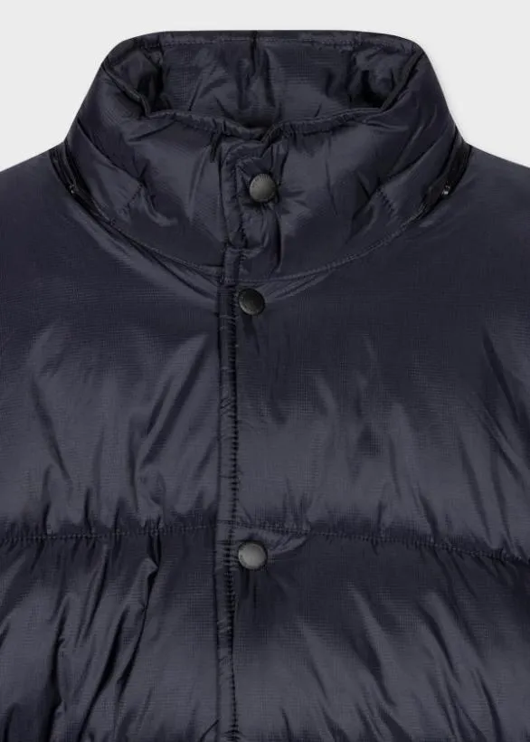 Paul Smith Coats and Jackets Wadded Jacket With Detachable Hood Navy 8211 Mens