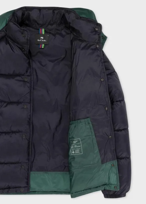 Paul Smith Coats and Jackets Wadded Jacket With Detachable Hood Navy 8211 Mens
