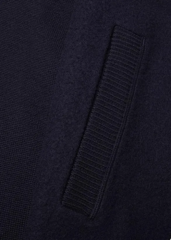 Paul Smith Coats and Jackets Wool 039Artist Stripe039 Arm Bomber Jacket Navy 8211 Mens