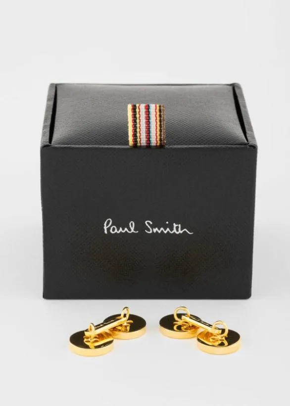 Paul Smith Cufflinks Double Button Linked Cufflinks Multicolour 8211 Mens