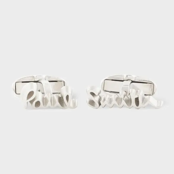 Paul Smith Cufflinks Silver Logo Cufflinks Silver 8211 Mens