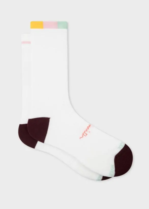 Paul Smith Cycling WoolBlend Cycling Socks Off White 8211 Mens