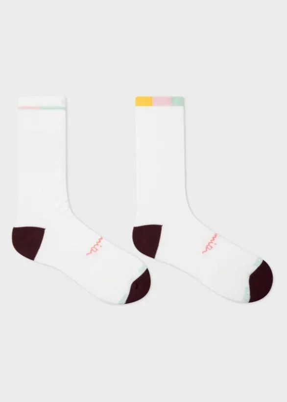 Paul Smith Cycling WoolBlend Cycling Socks Off White 8211 Mens