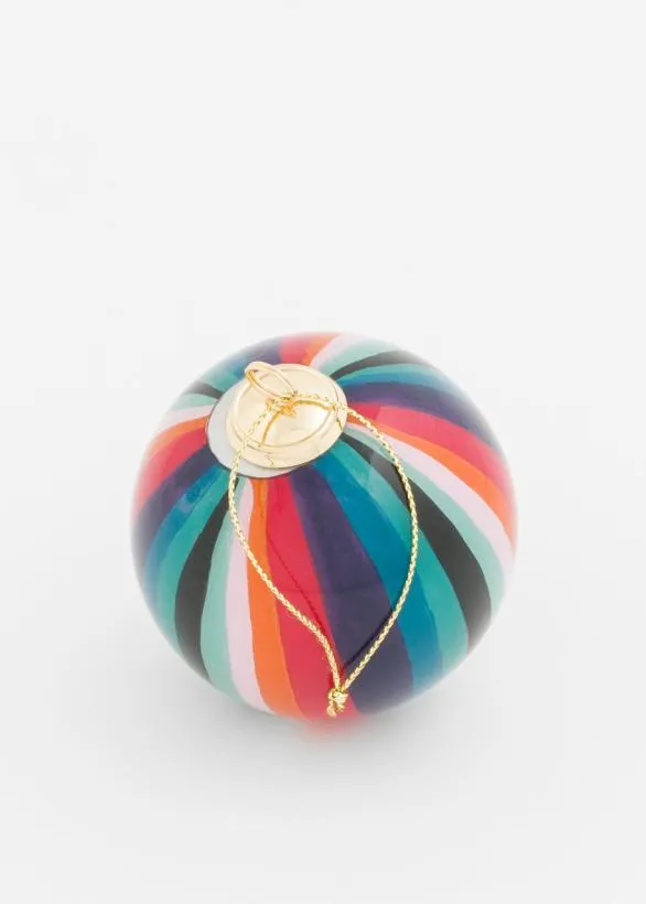 Paul Smith Decorative Accessories HandPainted 039Artist Stripe039 Glass Bauble Artist Stripe 8211 Home