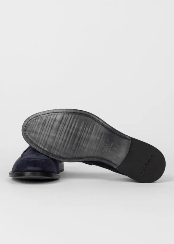 Paul Smith Formal Suede 039Domingo039 Loafers Navy 8211 Mens